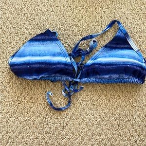 Blue ombré triangle bikini tie top from Aeropostale